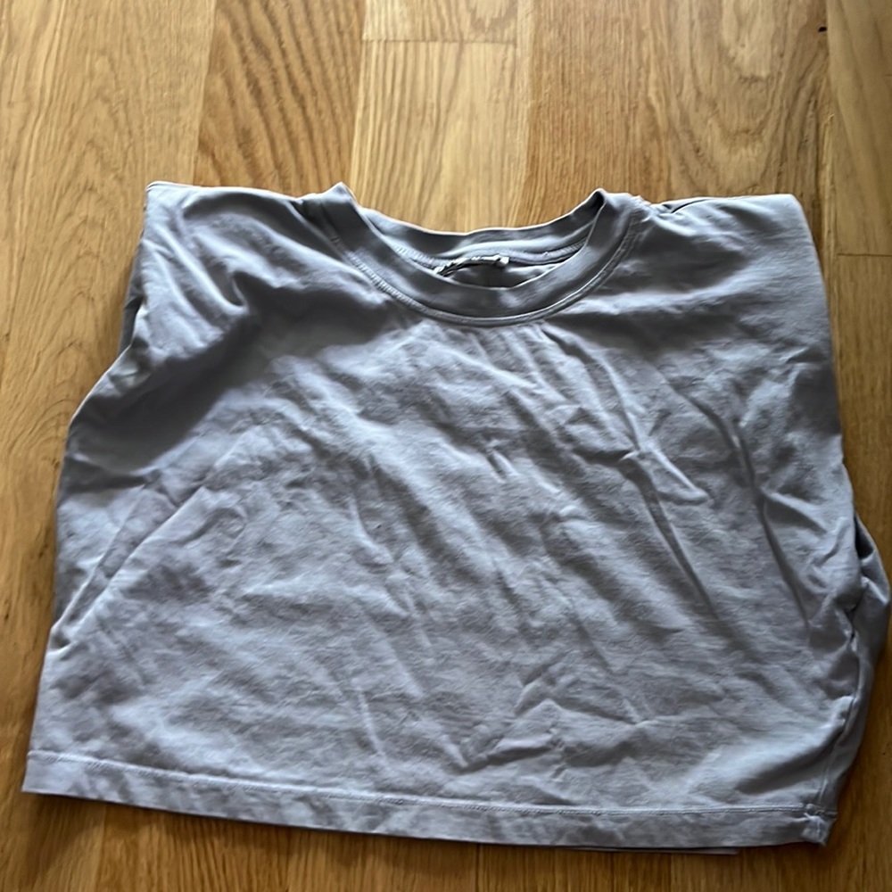 SHOULDER PAD COTTON T-SHIRT